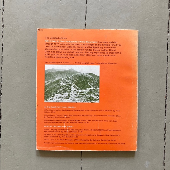 Vintage Fifty Hikes New Hampshire Mount Washington White Mountains Hiking - Picture 13 of 13